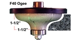 F40 Ogee Diamond Hand Profiler with 5/8" Thread, Position 2