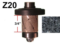 Z20 Router bit for Granite, Marble, Concrete and Engineered Stone Router Bit 5/8"-11 Threa